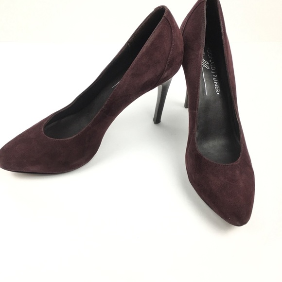Donald J. Pliner Shoes - Donald J Pliner Edrice Oxblood Suede Pumps Heels